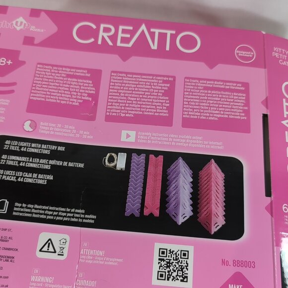 Creatto Starlight Kitty Cat Thames & Kosmos 2020 Pink LED Light Up 3D Puzzle - Picture 9 of 14